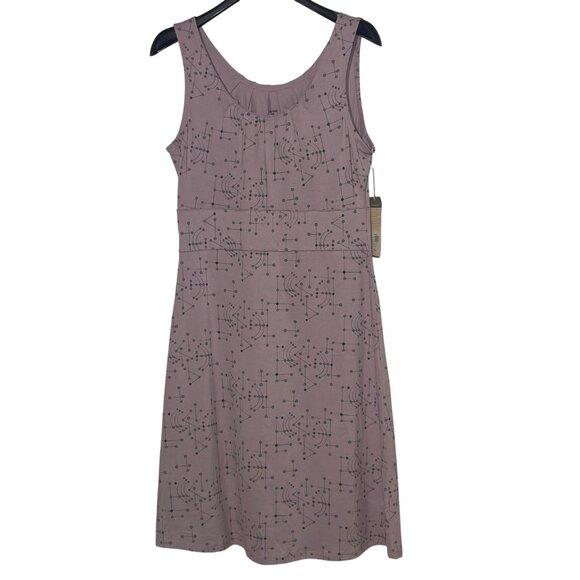 Horny Toad Lyra Dress Global Pursuit Abstract Geometric Sz MED Organic Cotton - Picture 1 of 8